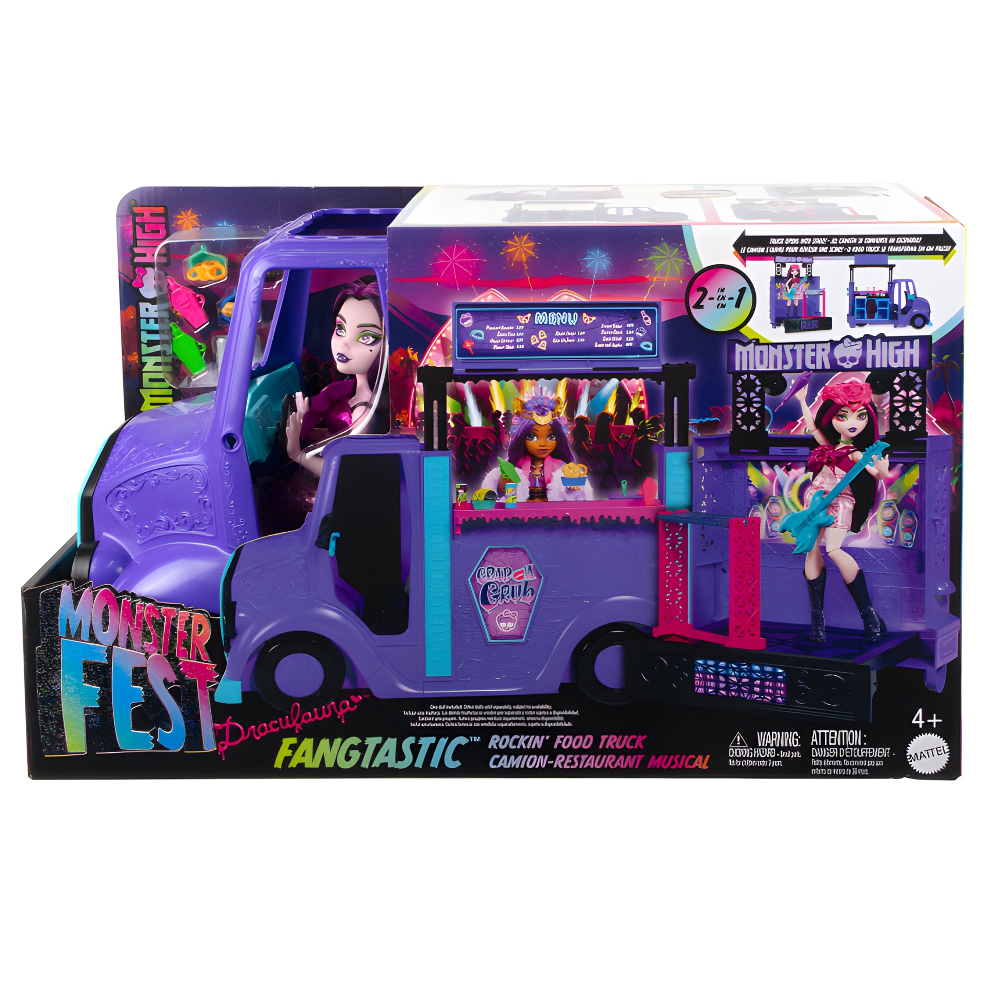 Boneca - Monster High - Monster Fest - Fangtastic Rockin' Food Truck