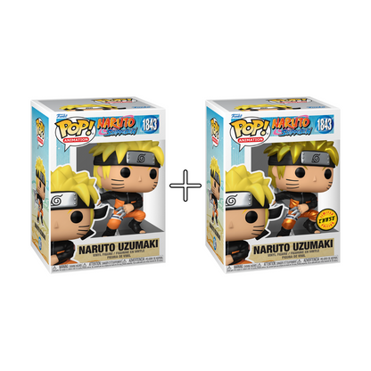  Bundle Funko Pops - Naruto Shippuden - Naruto Uzumaki (Standard + Chase)