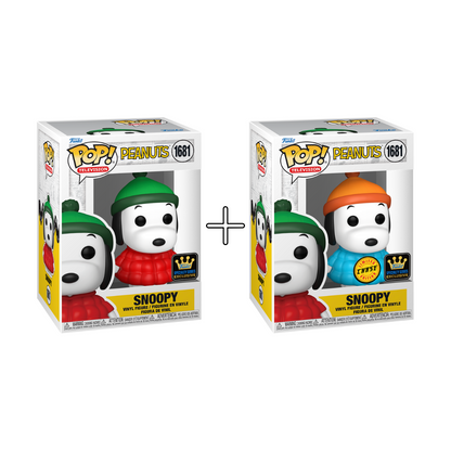 Bundle Funko Pops - Peanuts - Snoopy (Standard + Chase)
