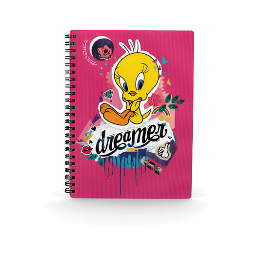 Caderno A5 - Looney Tunes - Tweety (efeito 3D)