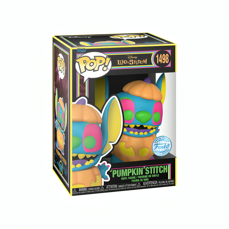 Funko Pop - Disney - Lilo & Stitch - Pumpkin Stitch Black Light (Special Edition)
