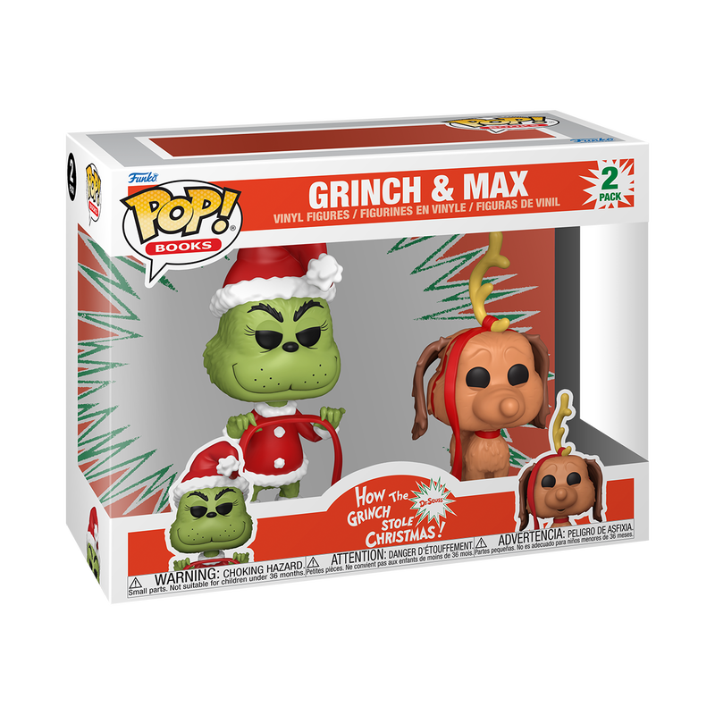  Funko Pop - How The Grinch Stole Christmas - Grinch & Max (2 Pack)