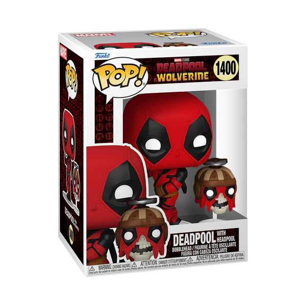 Funko Pop - Marvel - Deadpool and Wolverine - Deadpool with Headpool