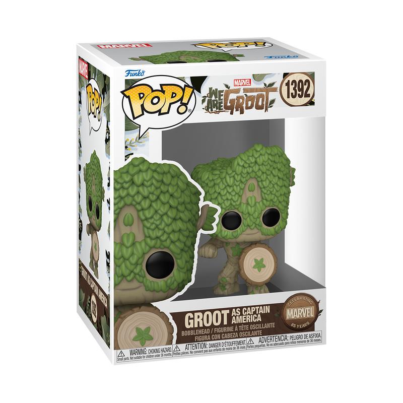 Funko Pop - Marvel - We Are Groot - Groot as Captain America