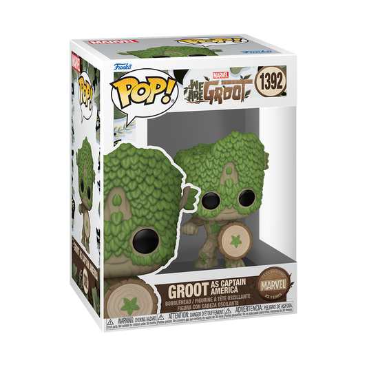 Funko Pop - Marvel - We Are Groot - Groot as Captain America