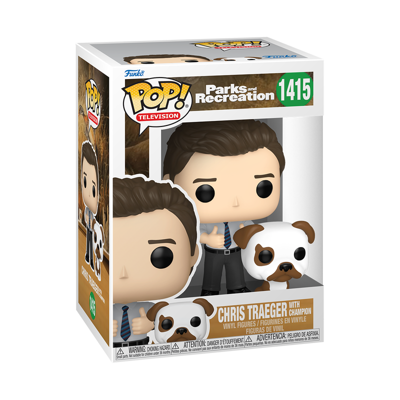  Funko Pop - Parks and Recreation - Chris Traeger with Champion