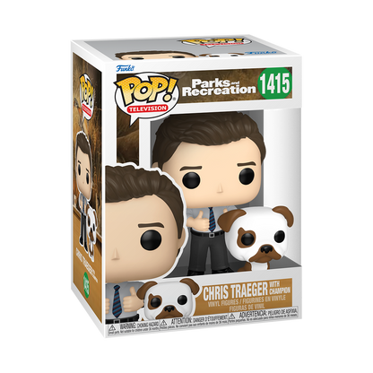  Funko Pop - Parks and Recreation - Chris Traeger with Champion