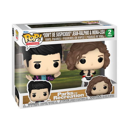 Funko Pop - Parks and Recreation - "Don't Be Suspicious" Jean-Ralphio & Mona Lisa (2 Pack)