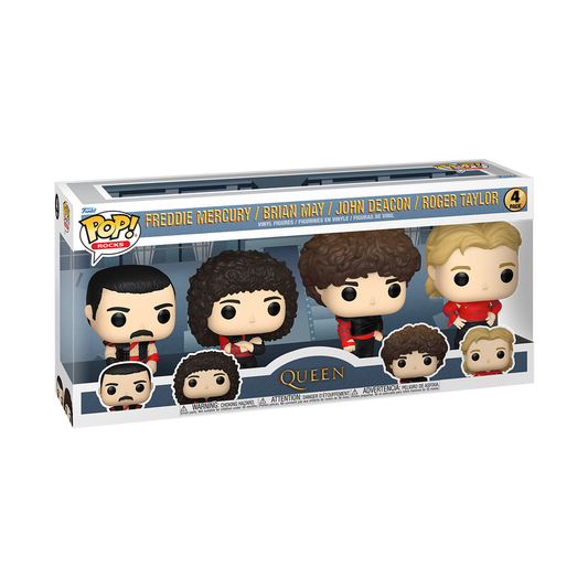 Funko Pop - Rocks - Queen - Freddie Mercury / Brian May / John Deacon / Roger Taylor (4 Pack)