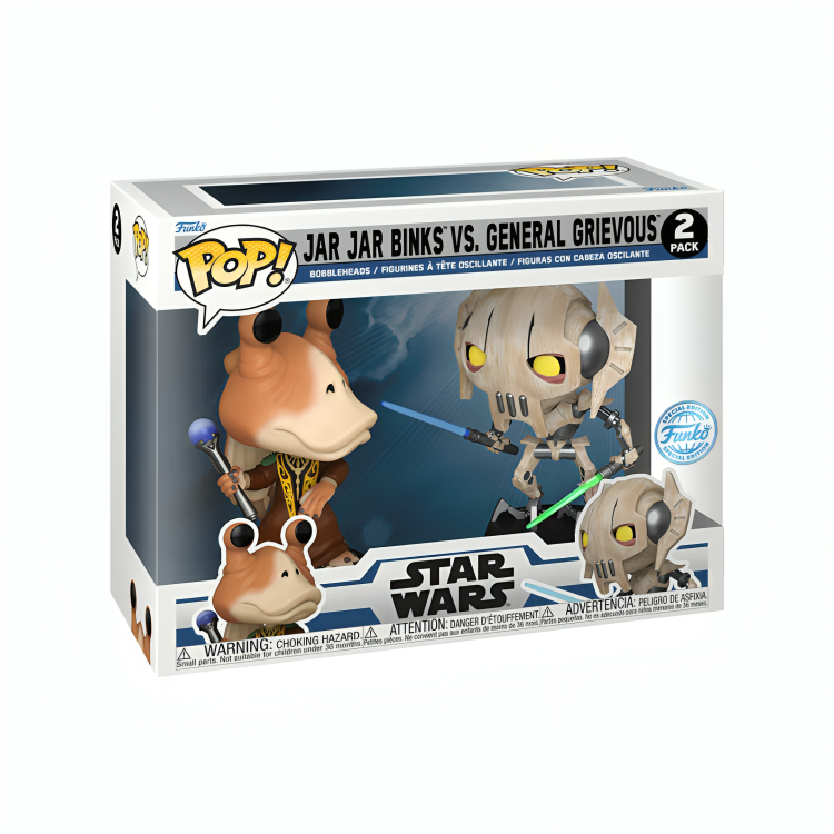 Funko Pop - Star Wars - Jar Jar Binks Vs. General Grievous 2 Pack (Special Edition)