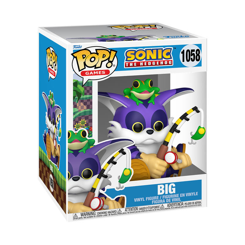  Funko Pop 6'' - Sonic the Hedgehog - Big