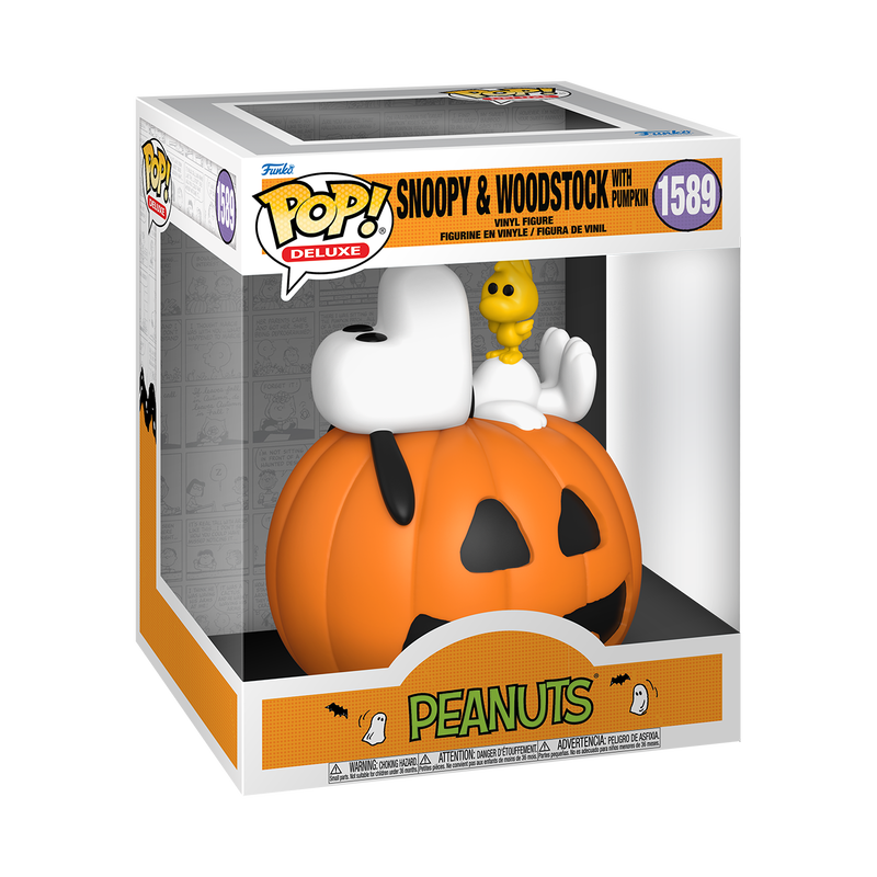 Funko Pop Deluxe - Peanuts - Snoopy & Woodstock With Pumpkin