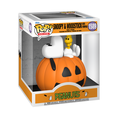 Funko Pop Deluxe - Peanuts - Snoopy & Woodstock With Pumpkin