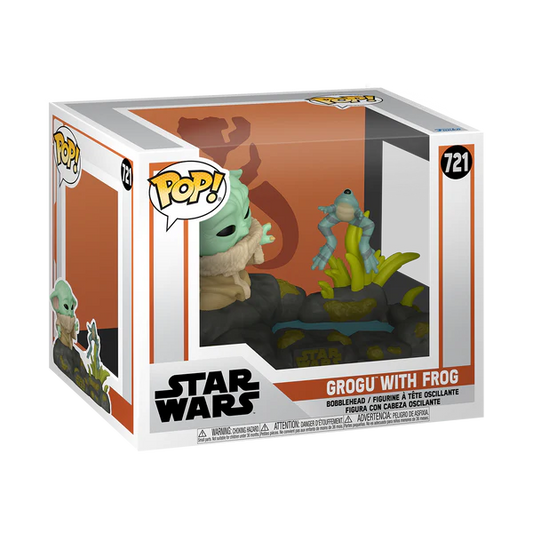 Funko Pop Deluxe - Star Wars - The Mandalorian - Grogu with Frog