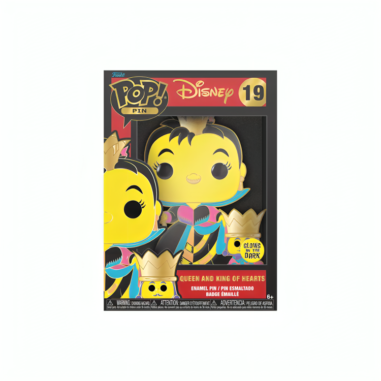 Funko Pop Pin - Disney - Queen and King of Hearts (GITD)