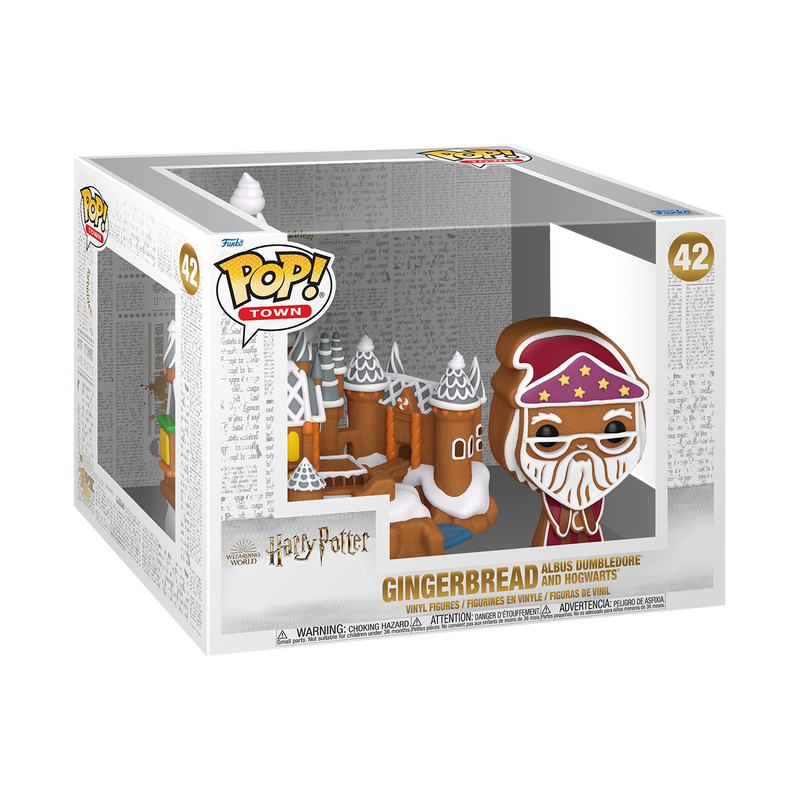 Funko Pop Town - Harry Potter - Gingerbread Albus Dumbledore and Hogwarts