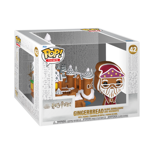 Funko Pop Town - Harry Potter - Gingerbread Albus Dumbledore and Hogwarts