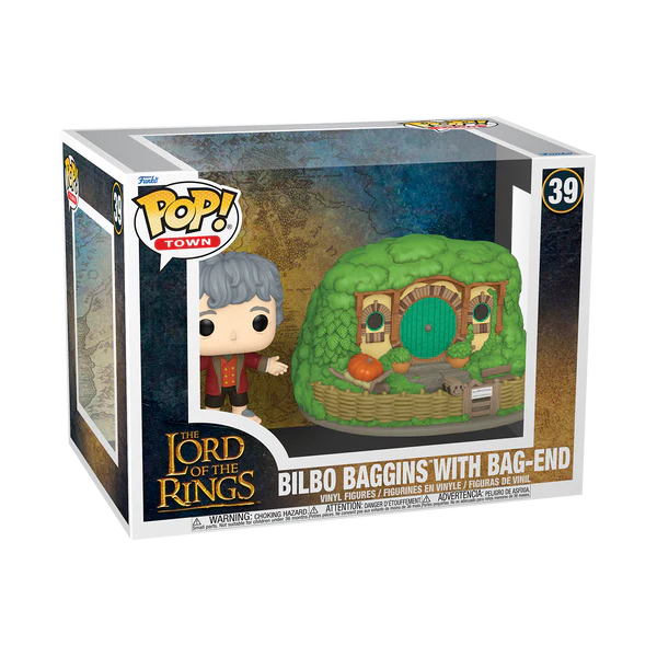 Funko Pop Town - The Lord Of The Rings - Bilbo Baggins With Bag-End