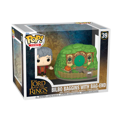 Funko Pop Town - The Lord Of The Rings - Bilbo Baggins With Bag-End