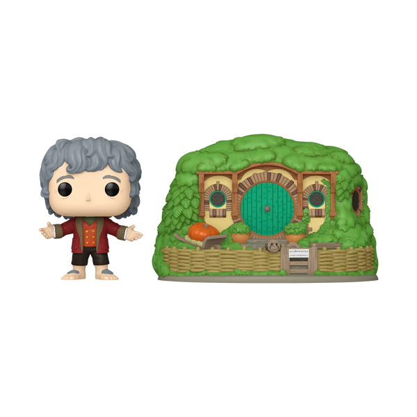 Funko Pop Town - The Lord Of The Rings - Bilbo Baggins With Bag-End