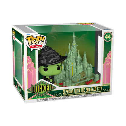 *Pré-reserva* Funko Pop Town - Wicked - Elphaba with the Emerald City