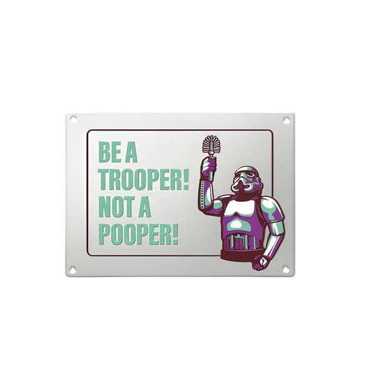 Placa metálica - Star Wars - Stormtrooper