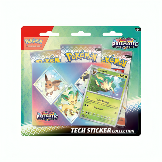 Pokémon TCG - Scarlet & Violet - Prismatic Evolutions - Leafeon Tech Sticker Collection