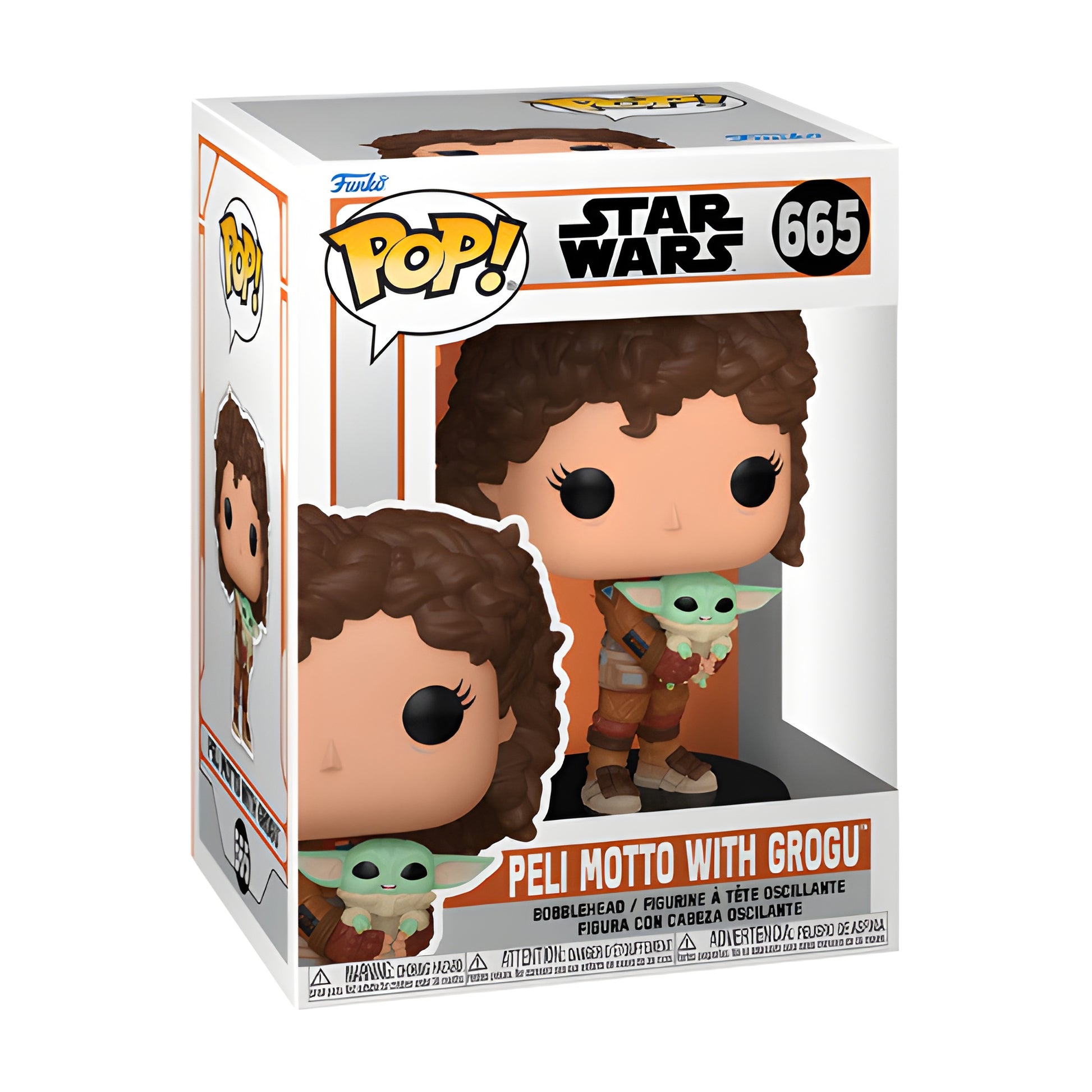 *Pré-Reserva* Funko Pop - Star Wars - Mandalorian 9 - Peli Motto with Grogu