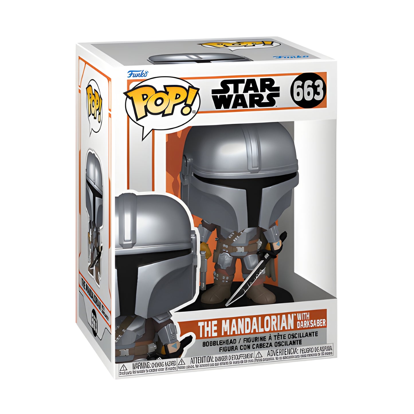 *Pré-Reserva* Funko Pop - Star Wars - Mandalorian 9 - The Mandalorian with Darksaber