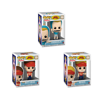 Wave Funko Pops - Beavis and Butt-Head - Butt-Head, Beavis e Cornholio