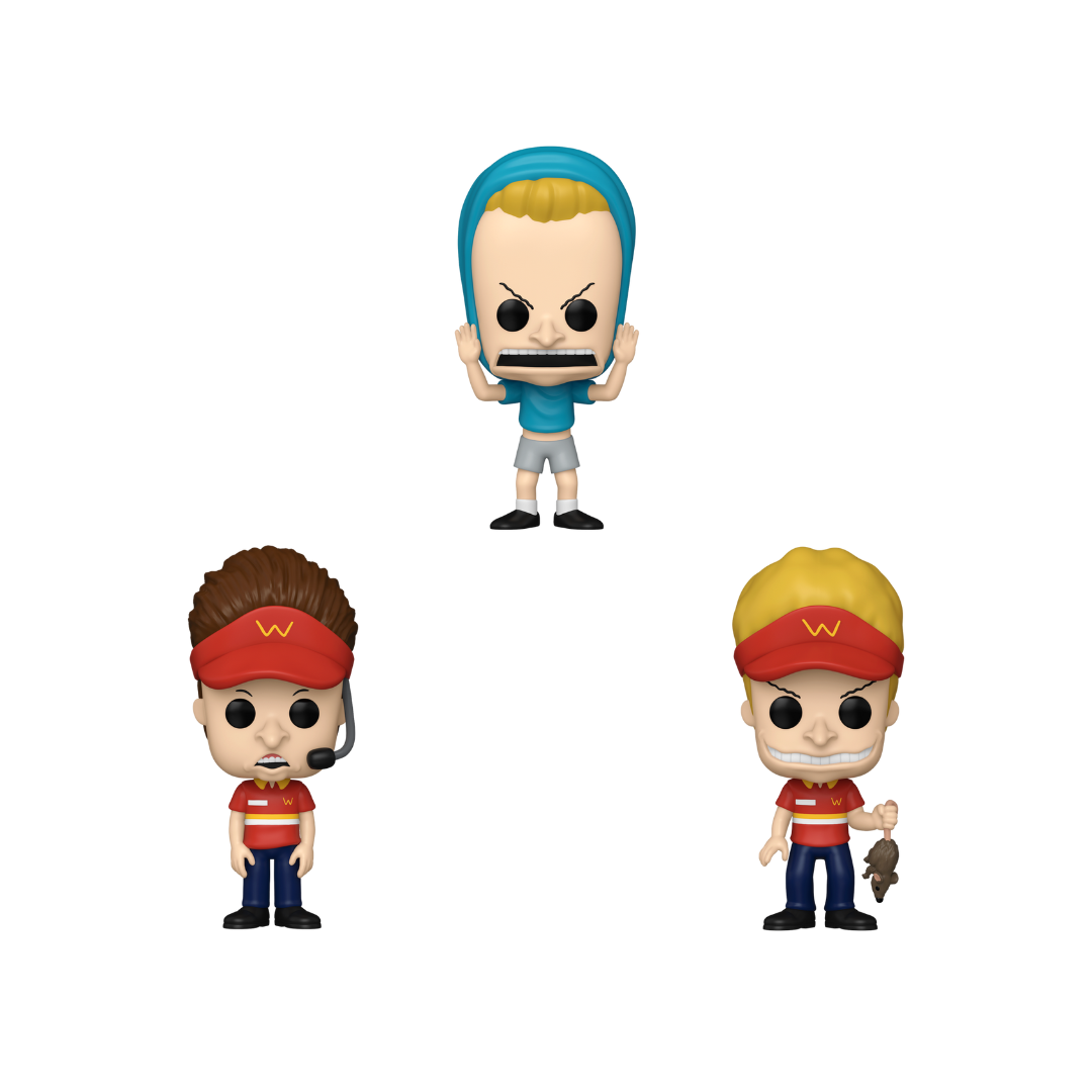 Wave Funko Pops - Beavis and Butt-Head - Butt-Head, Beavis e Cornholio