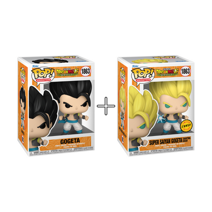 Bundle Funko Pops - Dragon Ball Super Broly - Gogeta e Super Saiyan Gogeta (Standard + Chase)