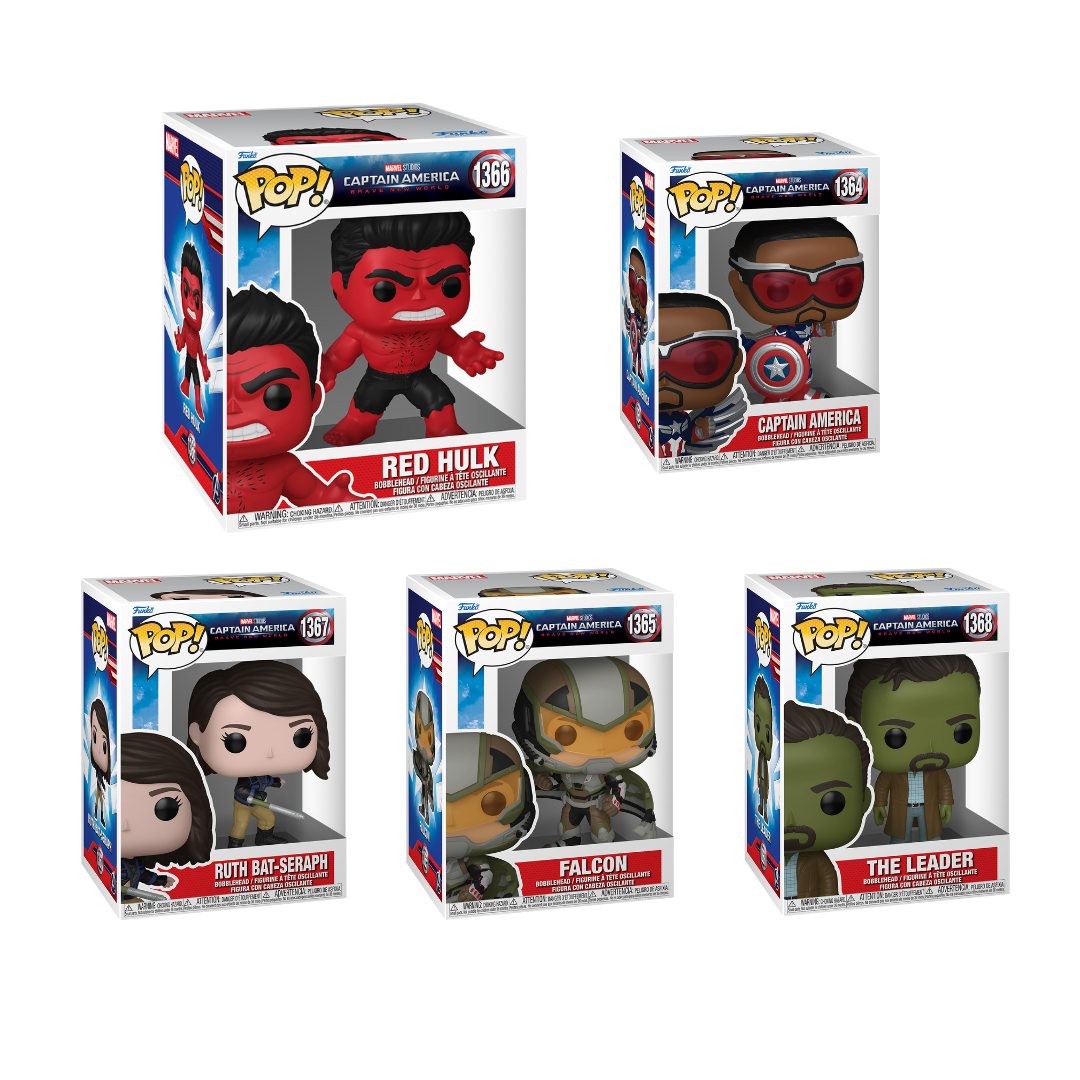 Wave Funko Pops - Marvel - Captain America - Brave New World